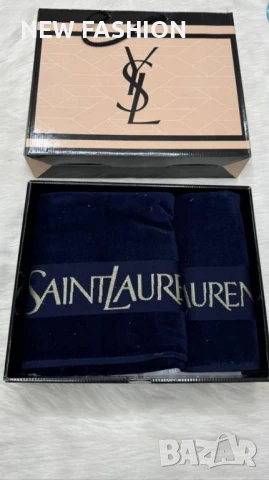 Памучни Хавлии -2бр с Кутия ✨ YVES SAINT LAURENT , снимка 5 - Хавлиени кърпи - 51171047