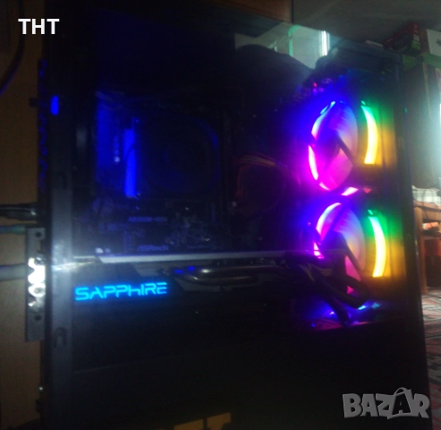 ГеймингPC AMD Ryzen 5 1600/6с/12т/RX570-4gb/16gbDDR4/240ssd/1Tbhdd/650PSU, снимка 2 - Геймърски - 52611875