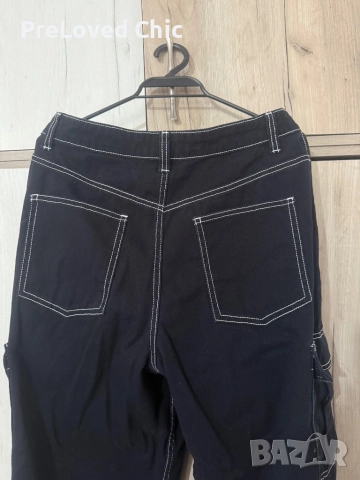 Черни дълги дънки , снимка 2 - Дънки - 51623799