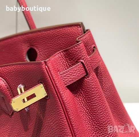 Hermes Birkin Bordeaux red, снимка 4 - Чанти - 45389816