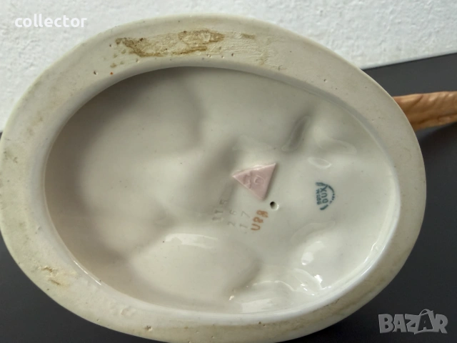 Порцеланова фигура на фазан - Royal Dux. №7946, снимка 7 - Колекции - 53823610