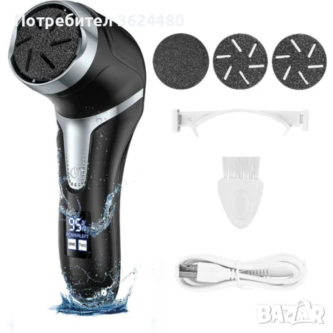 Черна Електрическа Пила с Дисплей 4827, снимка 4 - Електрически пили за пети - 53269977