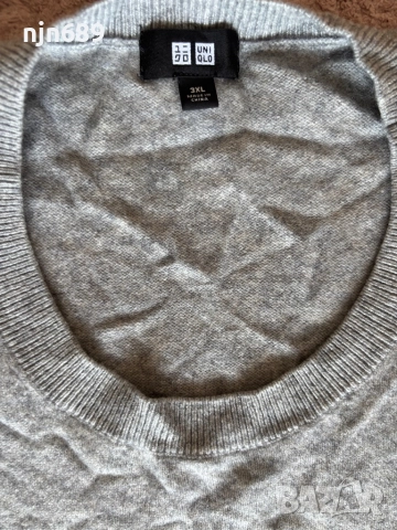 UNIQLO 100% кашмир, снимка 2 - Блузи с дълъг ръкав и пуловери - 52005927