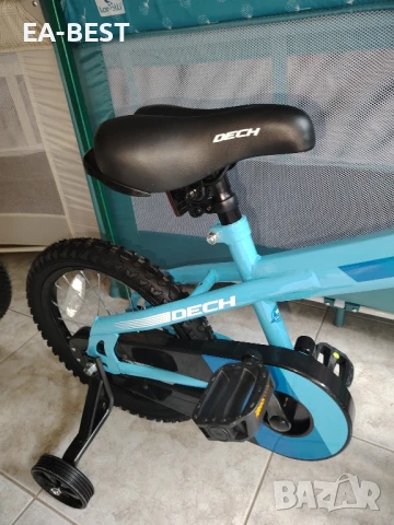 🚴‍♂️ Велосипед DECH 16” със стабилизиращи колела – Син 🌟, снимка 5 - Детски велосипеди, триколки и коли - 50666820