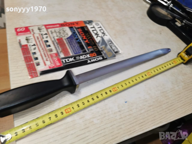 GERMANY-МАСАТ С ЧЕРНА ДРЪЖКА 2302261311, снимка 5 - Ножове - 53591907