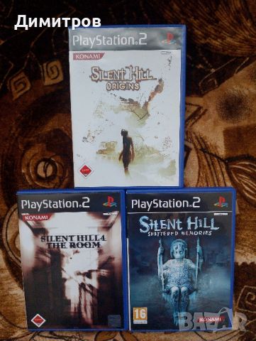 Silent Hill Origins+Silent Hill 4+Shattered memories ps2 PAL , снимка 1 - Игри за PlayStation - 46499336