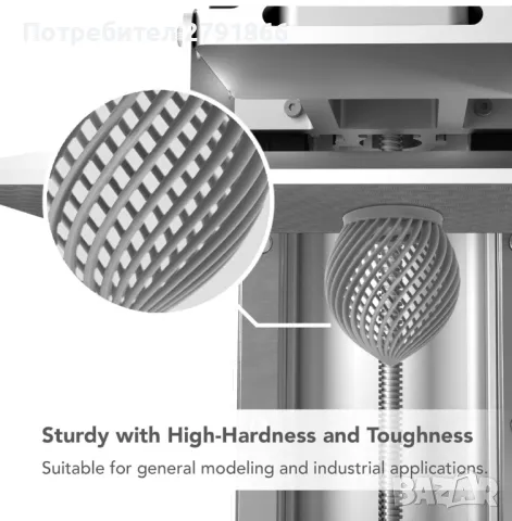 Смола за 3D принтери Phrozen ABS-Like Resin Сива 1 кг., снимка 4 - Консумативи за принтери - 47670547