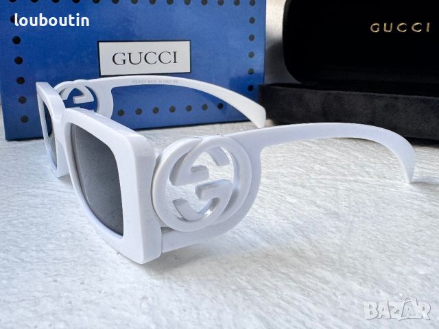 Gucci 2024 дамски слънчеви очила правоъгълни GG1325, снимка 15 - Слънчеви и диоптрични очила - 46486468