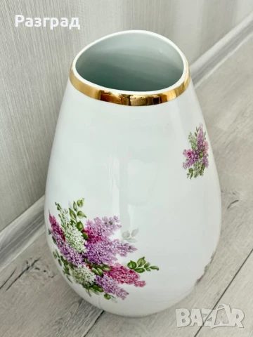 Обемна подова ваза Schumann Arzberg Germany "Lilac Time", снимка 6 - Вази - 50484847