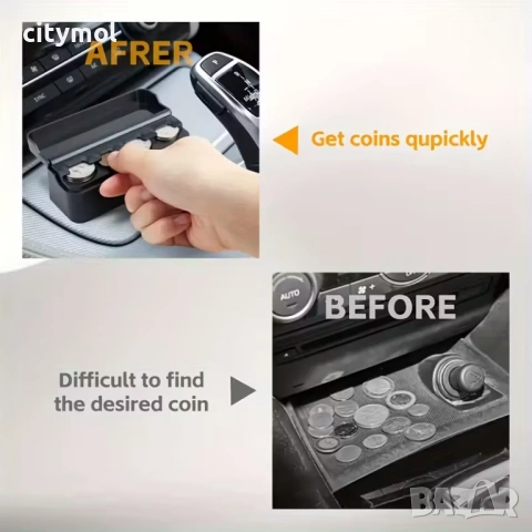Монетник органайзер за 40 монети, за автомобил, за магазин и др., снимка 4 - Други стоки за дома - 53624247