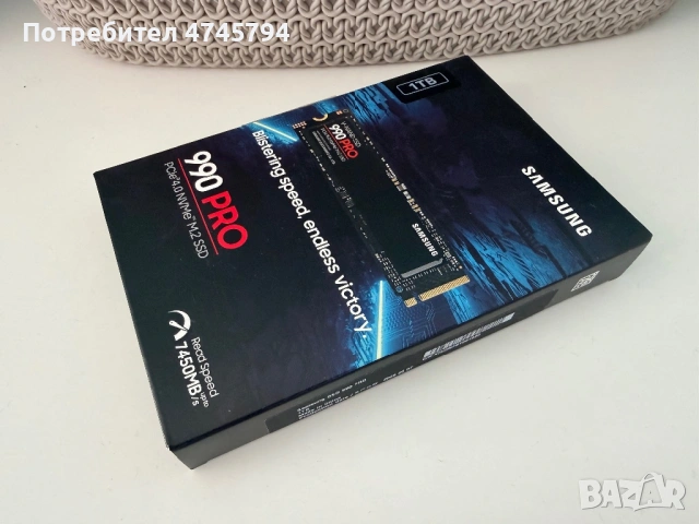 SSD Samsung 990 PRO 1TB NVMe PCIe 4.0 SSD чисто нов