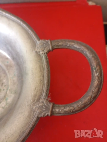 посребрена фруктиера арт деко, снимка 3 - Антикварни и старинни предмети - 54253263