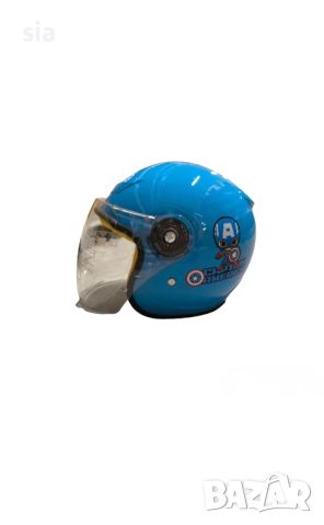 Детска каска, шлем, 53-54 см, червена/ синя, снимка 6 - Аксесоари за велосипеди - 46097625