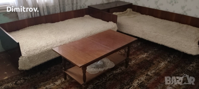Ъглови легла с матраци + ракла + маса, снимка 5 - Спални и легла - 52121974