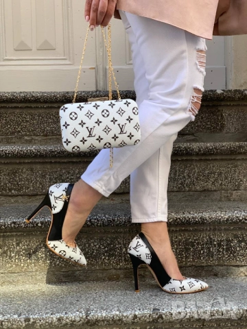 обувки на ток louis vuitton, снимка 3 - Дамски обувки на ток - 51455391