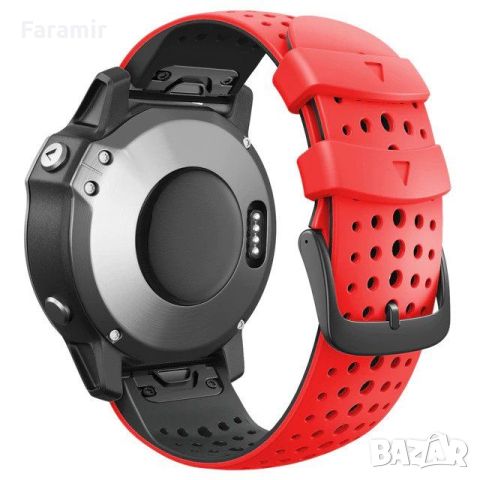 Силиконови аеро каишки, за Garmin Fenix 7X, 6X, 5X GARMIN EPIX GEN 2, снимка 1 - Каишки за часовници - 46187470