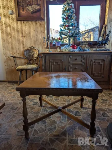 Дървена маса с класически дизайн., снимка 3 - Маси - 49689054