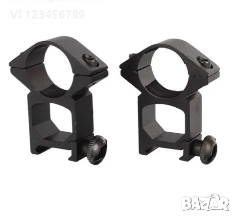 Комплект от 2 стойки за монтаж на оптика/фенер върху оръжие, снимка 4 - Оборудване и аксесоари за оръжия - 53841458