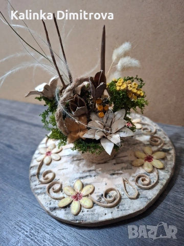 Ръчно изработени декорации с цветя., снимка 15 - Декорация за дома - 53089816