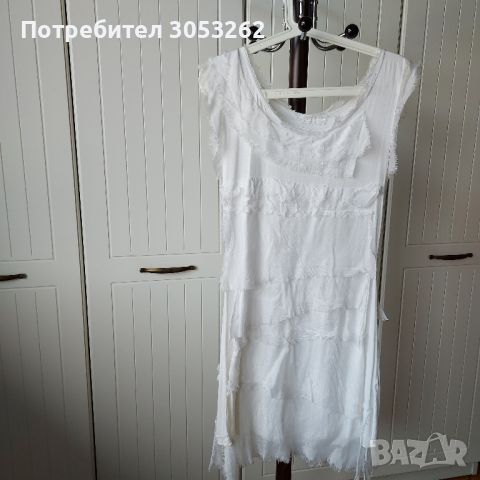 Къса  бяла рокля., снимка 1 - Рокли - 45854244