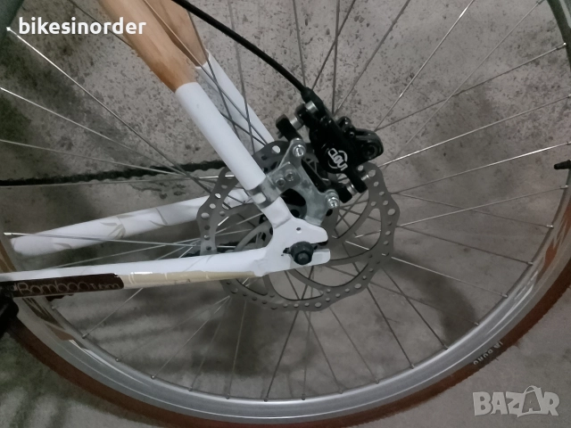 Бамбуков сингъл спийд с хидравлични дискови спирачки , снимка 5 - Велосипеди - 52860135