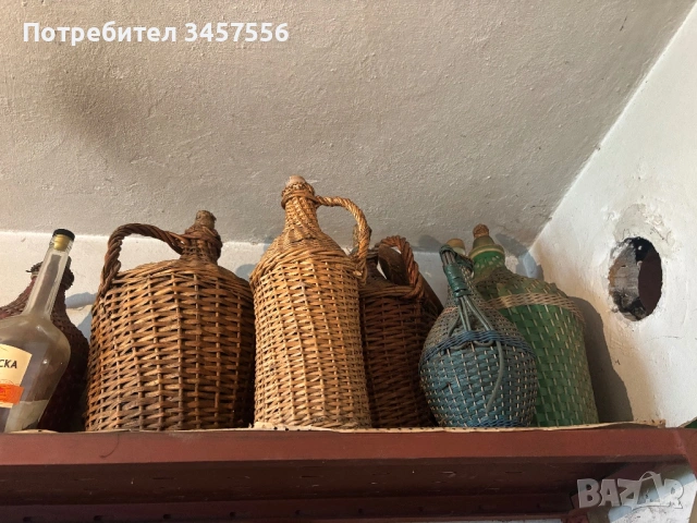 Стари плетени дамаджани, снимка 8 - Антикварни и старинни предмети - 54120902