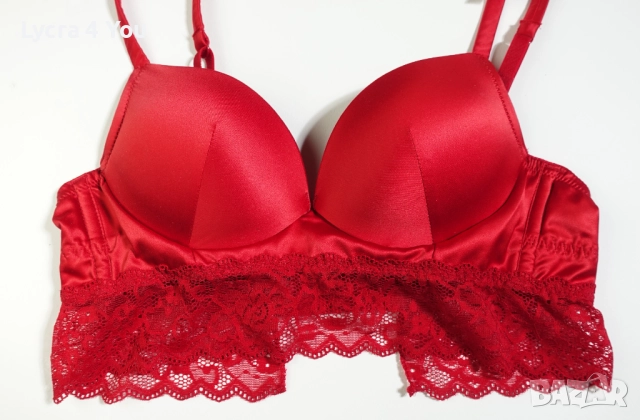 Tezenis 70B сутиен в червен наситен цвят, снимка 2 - Бельо - 52701099