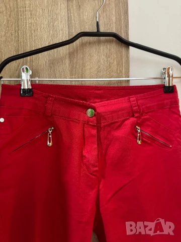 Дамски червен панталон , снимка 2 - Панталони - 46115564