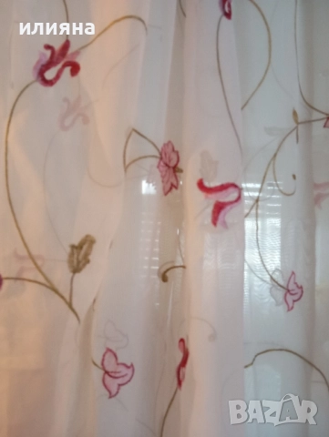 Пердета с бродерия -2 броя , снимка 2 - Пердета и завеси - 51994177