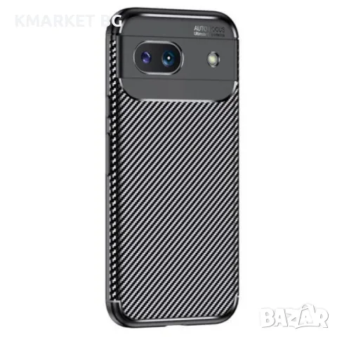 Google Pixel 8a Удароустойчив Carbon Fiber Калъф и Протектор, снимка 2 - Калъфи, кейсове - 49136136