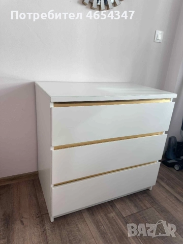 MALM скрин с 3 чекмеджета, снимка 3 - Скринове - 52452961