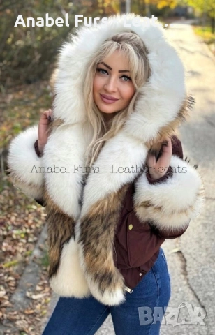 Дамски парки от естествен косъм, снимка 15 - Якета - 52314621