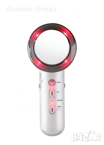 Ултразвуков масажор за лице и тяло с LED микроелектрически EMS масаж