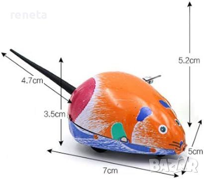 Играчка Мишка, Подскачаща, Механична, Метална, 7х4 см, снимка 4 - Фигурки - 45749502