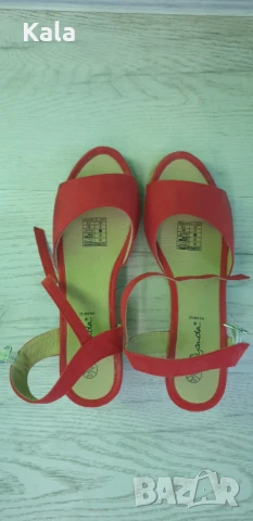 Червени сандали, снимка 1