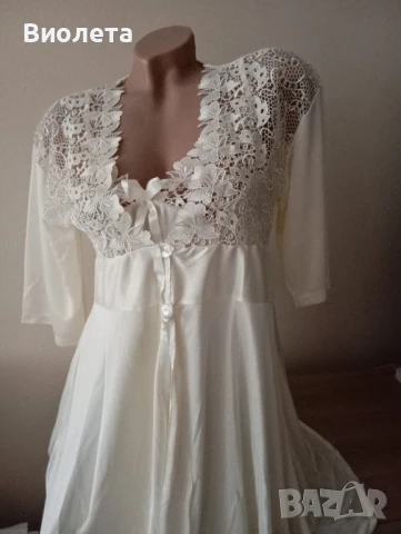 Нощница с халат, снимка 2 - Нощници - 50676490