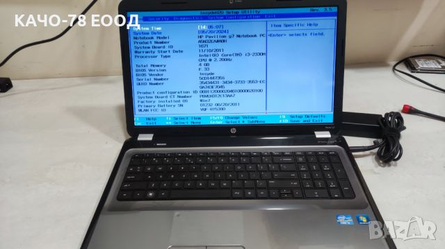 Лаптоп HP g7-1298sd, снимка 1 - Лаптопи за дома - 46271757