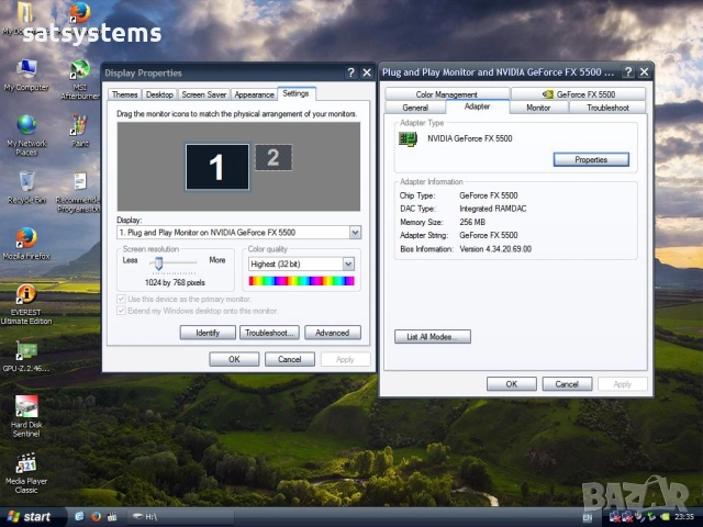 Видео карта NVidia GeForce Galaxy FX5500 256MB DDR 128bit AGP, снимка 14 - Видеокарти - 51393499