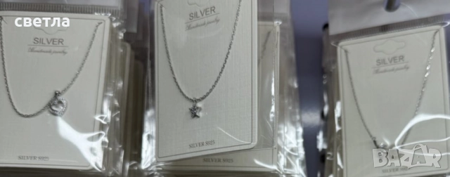 сребърно колие , снимка 4 - Колиета, медальони, синджири - 51489257