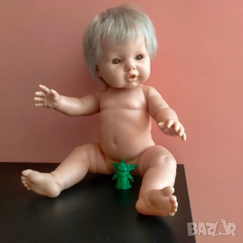  Кукла Бебе Berjusa Испания Момиченце Маркировка 50 см, снимка 15 - Колекции - 46430319