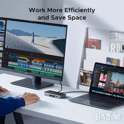 UGREEN USB-C Switch - 2-портов, 4 x USB 3.2, 10Gbps трансфер, снимка 8 - Други - 49809610