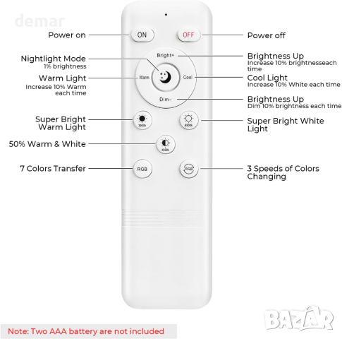 GEYUEYA Таванни LED вградени осветителни тела 5W RGBWC, димируеми, 350LM Smart APP Control, снимка 4 - Лед осветление - 45069811