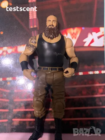 Екшън фигура WWE Braun Strowman Брон Строуман Basic Mattel играчка figure, снимка 2 - Колекции - 48386476