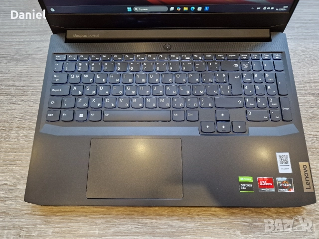 Lenovo Ideapad Gaming 3 R5 5600H/GTX 1650/16GB RAM/512GB SSD, снимка 4 - Лаптопи за игри - 52798227