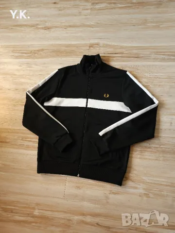 Оригинално мъжко горнище Fred Perry, снимка 2 - Спортни дрехи, екипи - 48401485