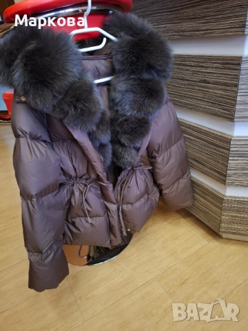 Дамско яке естествен косъм лисица, снимка 2 - Якета - 53260064