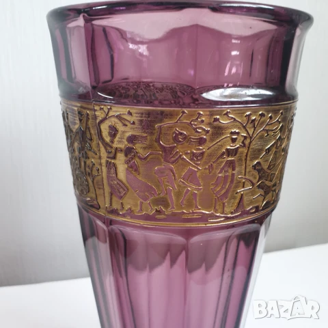 Аметистовата ваза на Лудвиг Мозер , снимка 2 - Антикварни и старинни предмети - 50502540