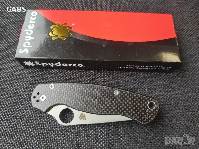 Сгъваем джобен нож Spyderco Paramilitary 2, снимка 7 - Ножове - 49217273