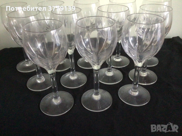 Сервиз кристални чаши а вино и ракия, снимка 2 - Сервизи - 53227383