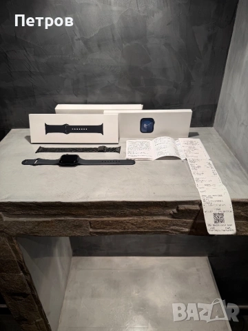 100%! КАТО ЧИСТО НОВ Apple Watch 9 45 mm + гаранция